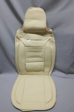 Car Seat Covers Leather Beige 5pcs