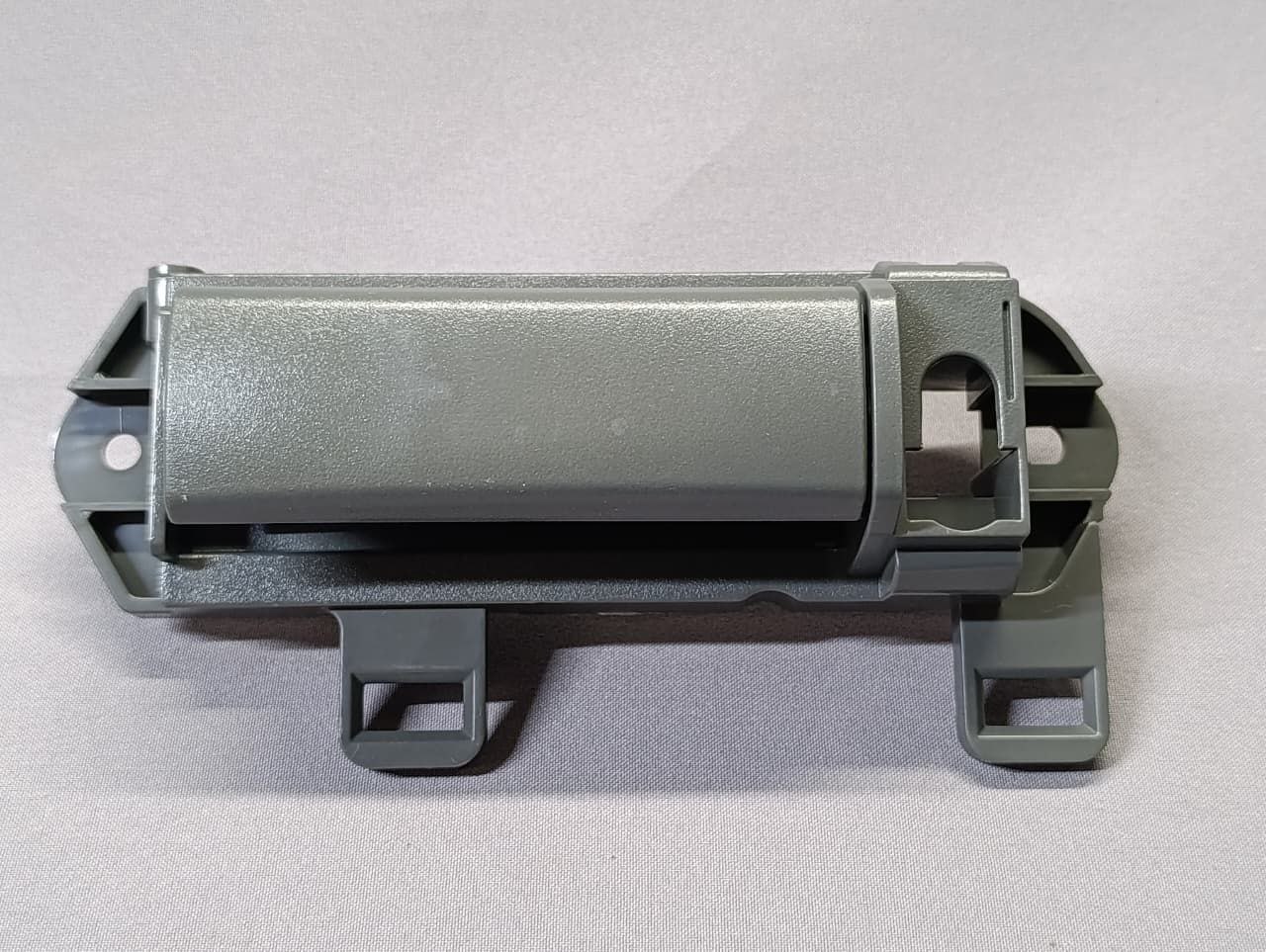 6f668b56-9b4c-4661-a597-59ed95a5645e Grey interior sliding door handle for a Toyota Hiace van. - Image 1