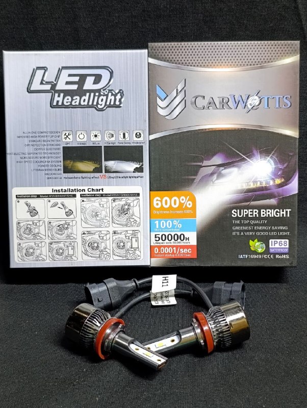 dfa46903-b001-448f-bddb-663b4e48baad Carwatts LED headlight bulbs H11-A10N - Image 1