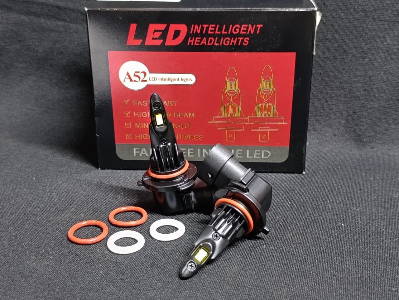 f4d243ca-f9e1-4e35-b3e0-bf926ee7f922 A52 model LED headlight bulbs 9005/9006/9012 - Image 1