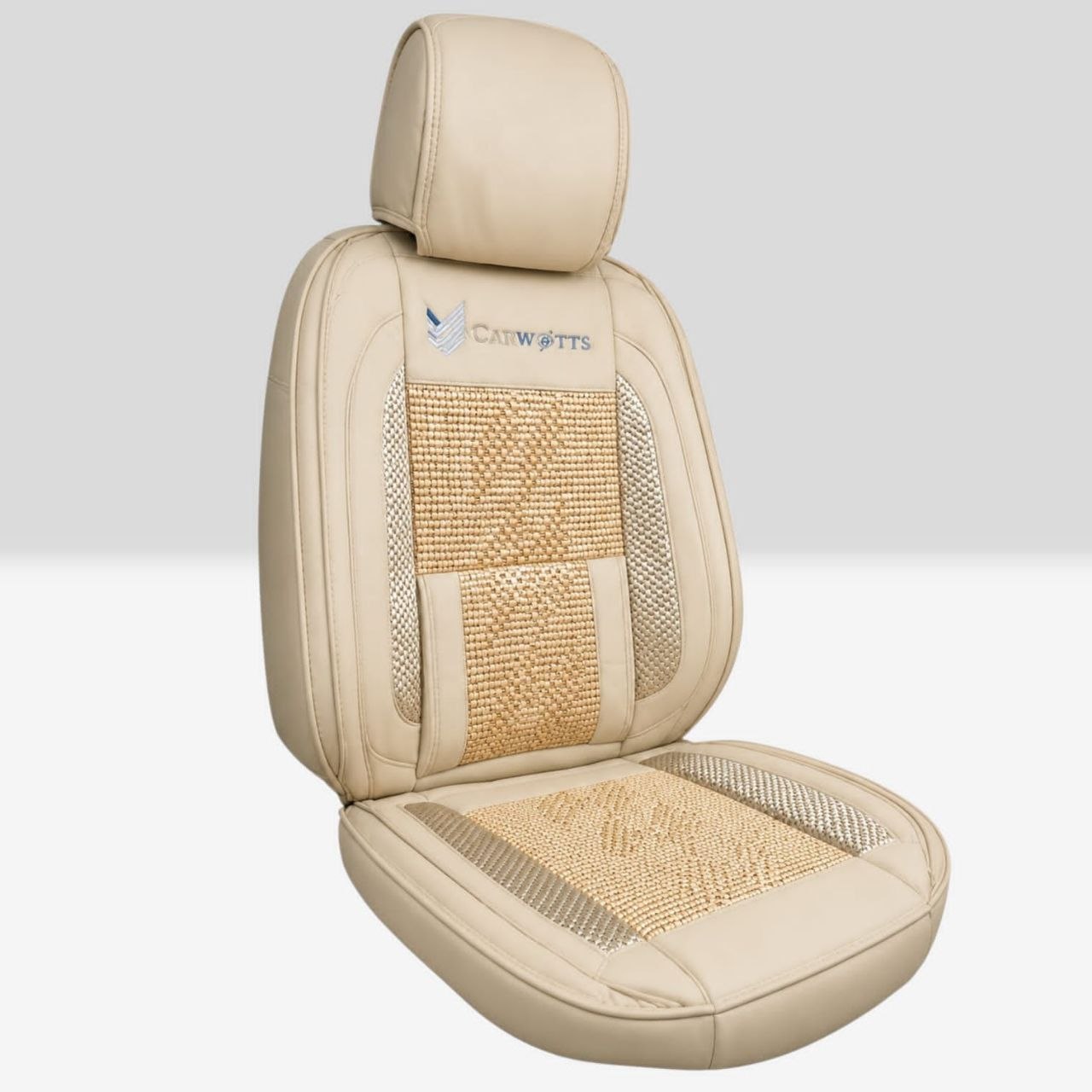 6814089d-7301-4eb5-a6a9-1cad54cd207e Carwatts 5 pcs Car Seat covers -Brown - Image 1