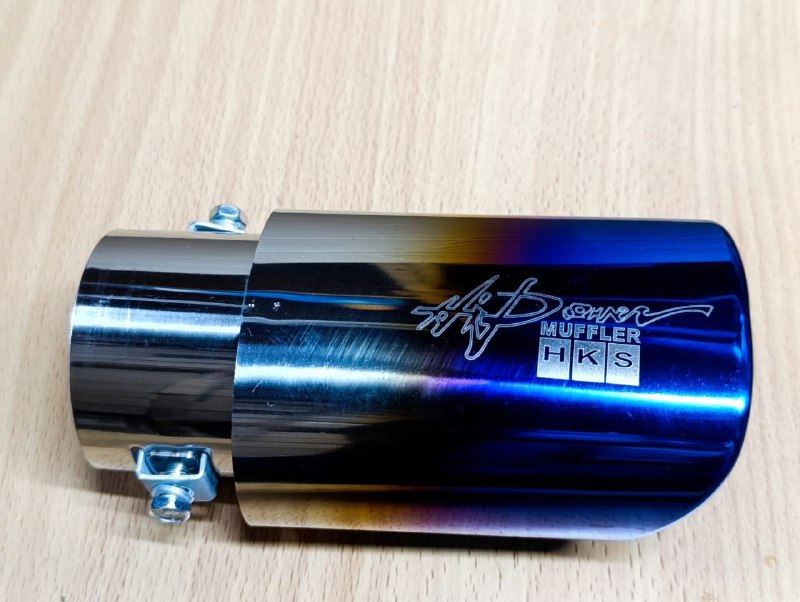 82730581-9592-4051-9249-b420be414431 Car Muffler HKS F143 Blue - Image 1