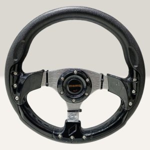 Car Momo Sport Steering Wheel  Black - Image 2