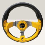 Car Momo Universal racing steering wheel-Yellow/black
