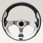 Car Momo-sport universal racing steering wheel-WHITE/BLACK